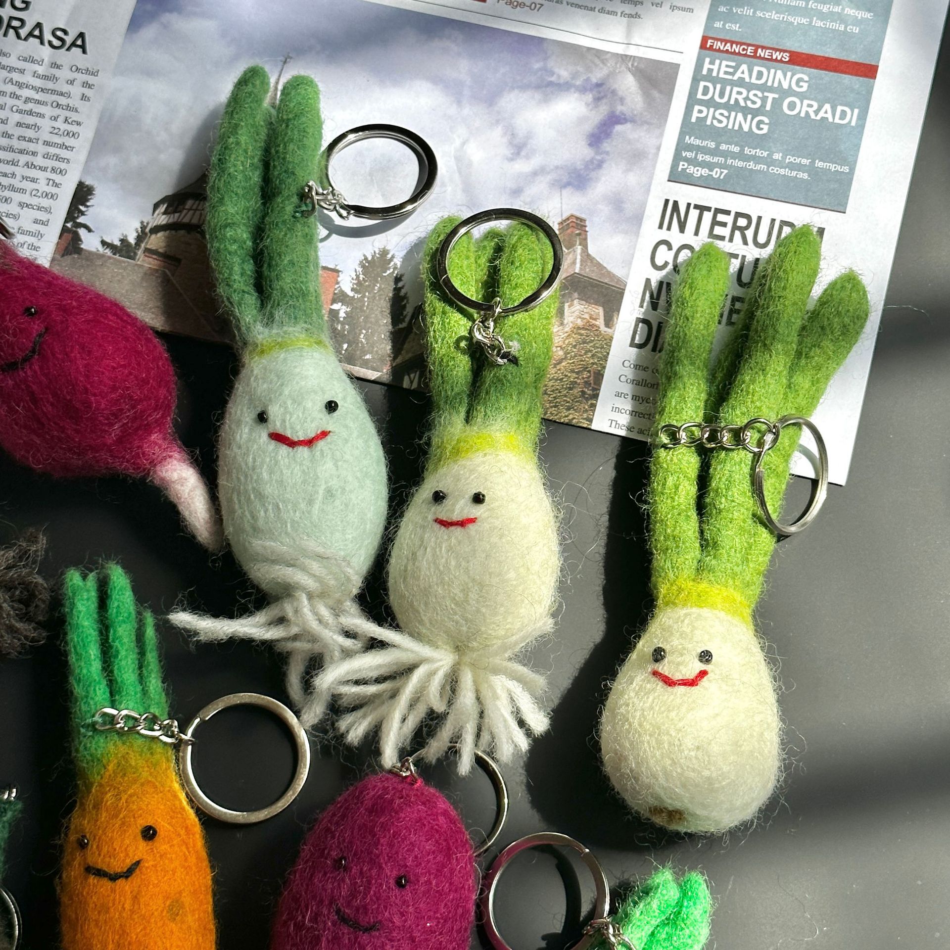 100g Weight Bag Pendant, Keychain Classification 1 Piece Quantity Holiday, Daily Occasion wool felt Material Fruit, Vegetable Pattern Cute Style 1 Piece Cute Fruit Vegetable Wool Felt Bag Pendant Keychain 11