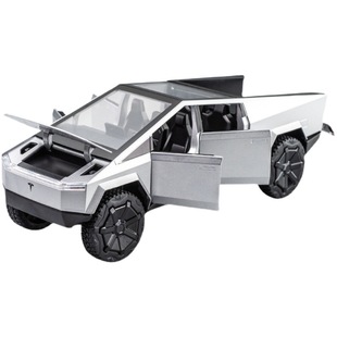 Tesla cyberpunk Cyber Pickup Alloy Model Car Toy Car 1:24 Ornaments Simulation Car Model