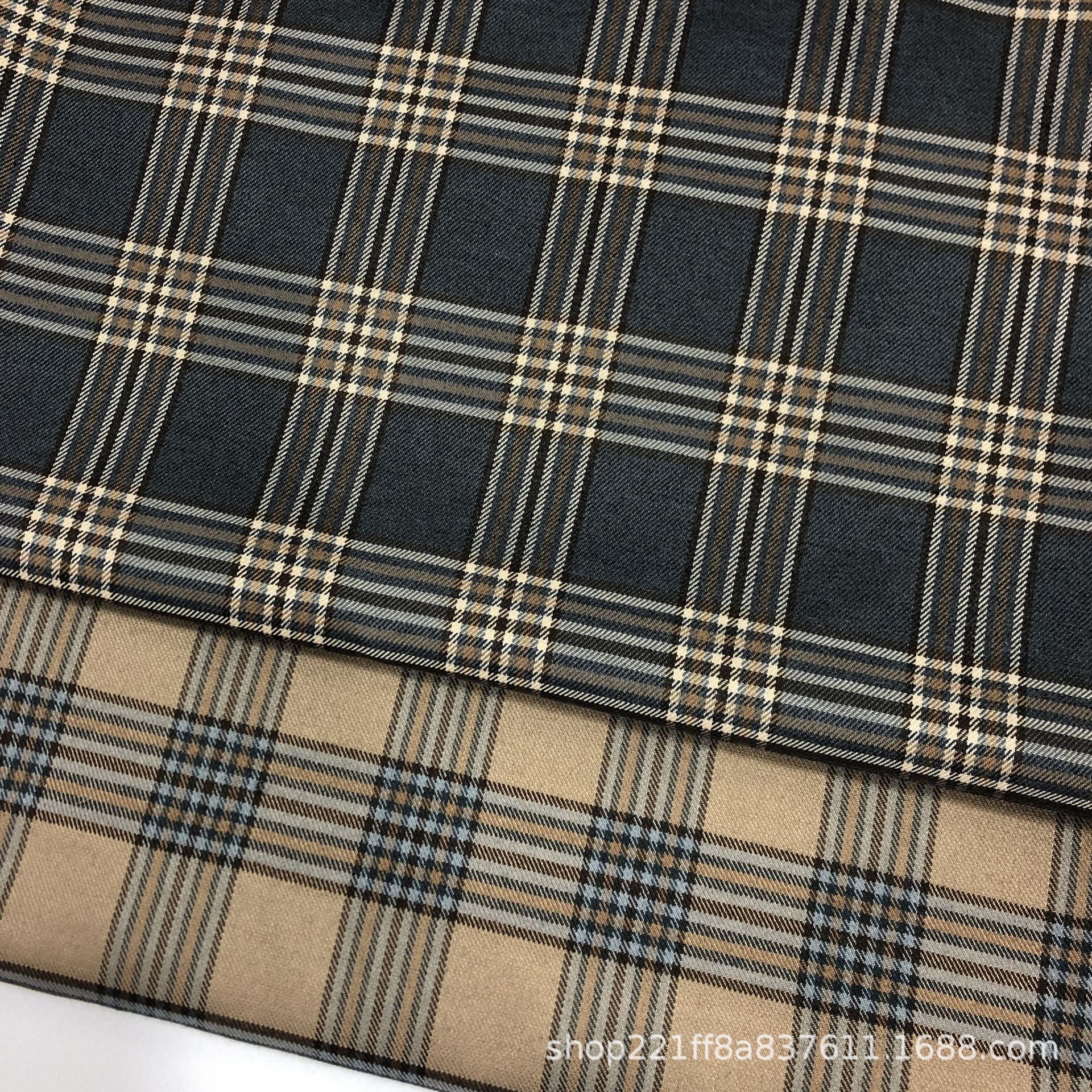 休闲西装 套装 百褶裙 连衣裙 裤子面料 TR涤纶弹力色织格子布