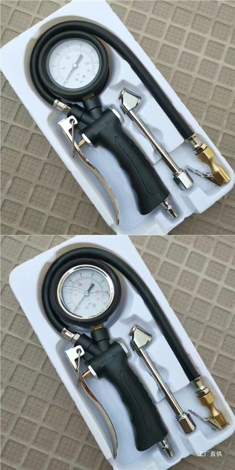 Air Pressure Gauge Tire Pressure Monitor with Digital Display for Inflating Car Tires, High-Precision Tire Pressure Monitoring for Trucks, and Air Inflation Gun