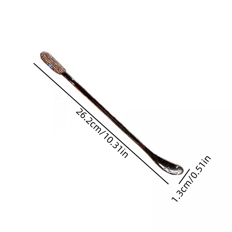 Cuillère à café de luxe avec strass en acier inoxydable_voghion.com