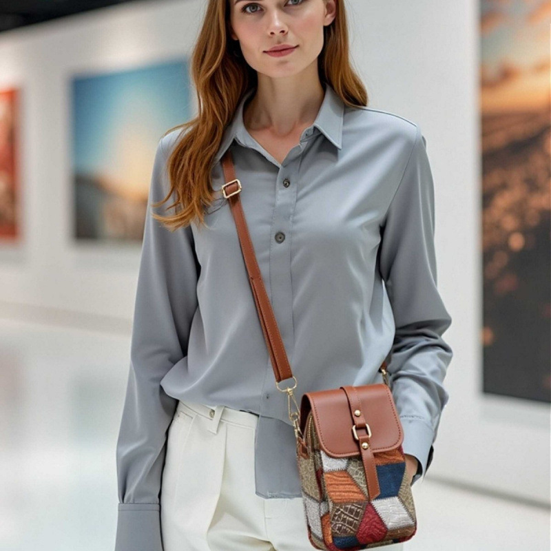 2025 nuevo bolso de hombro multi-compartimiento con cremallera, bolso de moda vertical exquisito, bolso casual de cuero suave