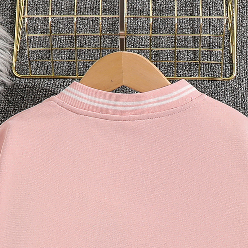 Set sportivo primaverile e autunnale per ragazze 2024 Nuova versione coreana Giacca da baseball, gonna plissettata, set in due pezzi in stile college_voghion.com