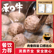 真牛馆和牛牛肉丸预制菜火锅半成品冷冻丸子潮汕工艺安格斯牛肉丸