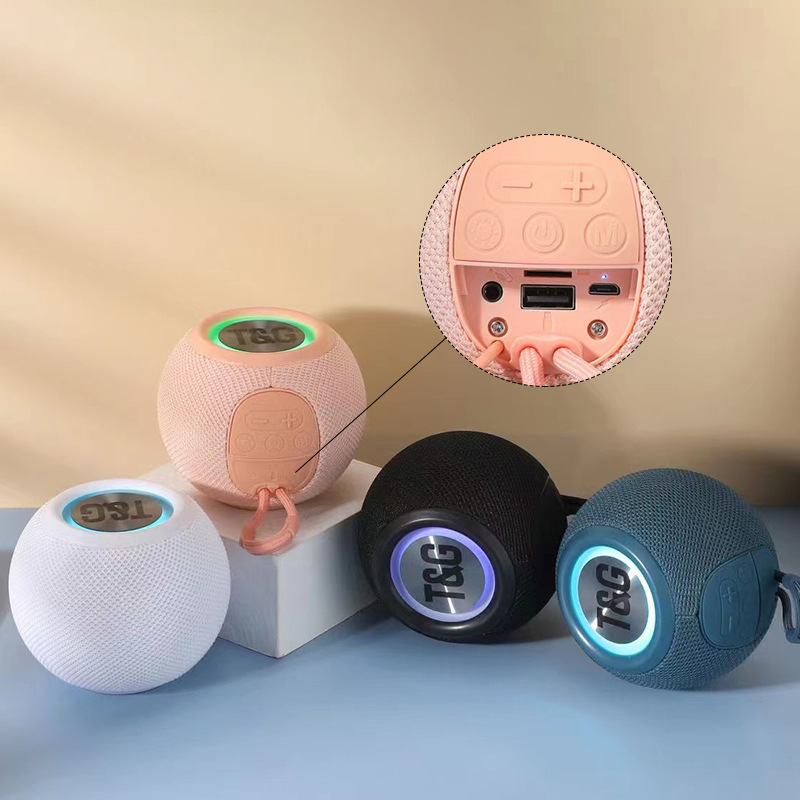 TG337 Bluetooth speaker colorful light outdoor portable subwoofer card mini audio HomePod min TG337 Bluetooth speaker colorful light outdoor portable subwoofer card mini audio HomePod min