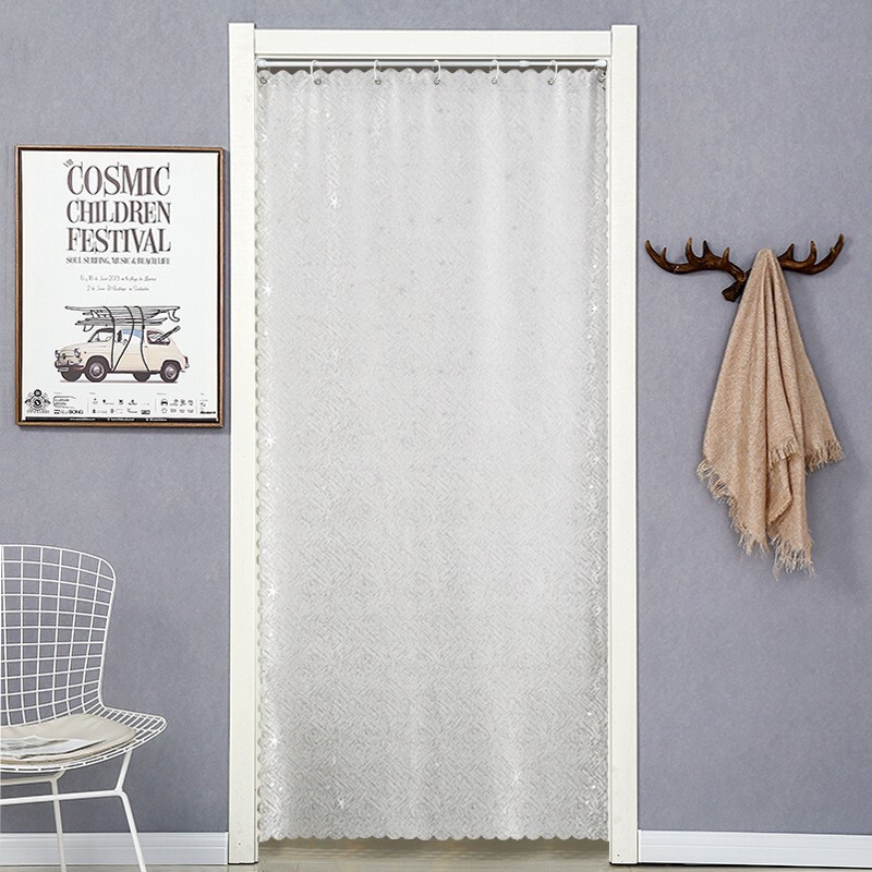 Door Curtain Fabric Partition Curtain Decorative Curtain Air Conditioner Windshield Windproof Curtain Blackout Thickened Simple Long Curtain
