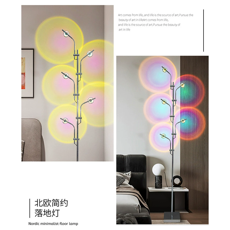 Настольная/ потолочная лампа (Jianyan Lighting) ambient projector, японский современный стиль, 5W нейтральный/варианты цвета