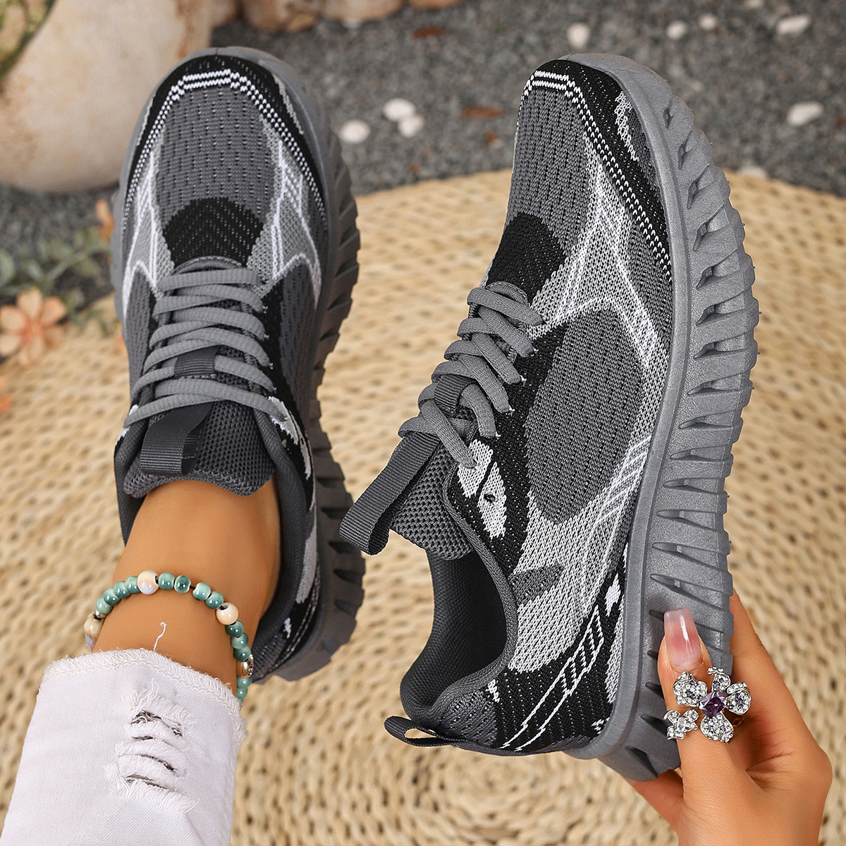 Wholesale Cross-border Women's Shoes, New Spring And Autumn Versatile Thick-soled Sneakers, Fashionable Non-slip_vogvips.com