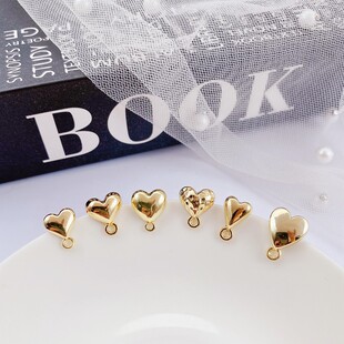 S925 Silver Needle Love Earrings Korean Temperament Joker Accessories DIY Homemade Earrings Earrings Accessories Material