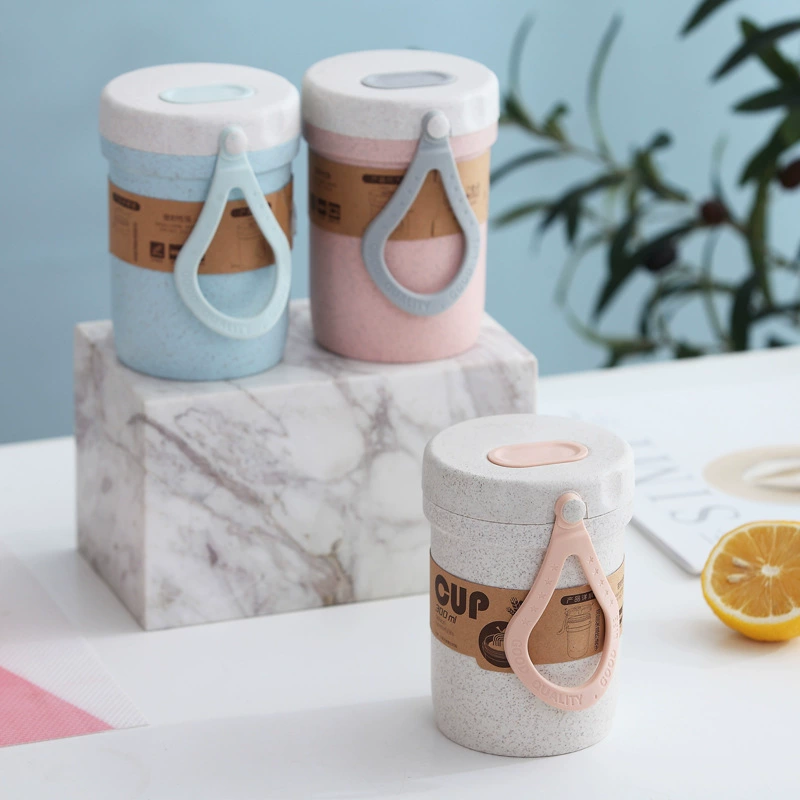 Фабрика прямых продаж пшеничная солома чашка для завтрака может быть микроволновой печью суповая чашка для студентов