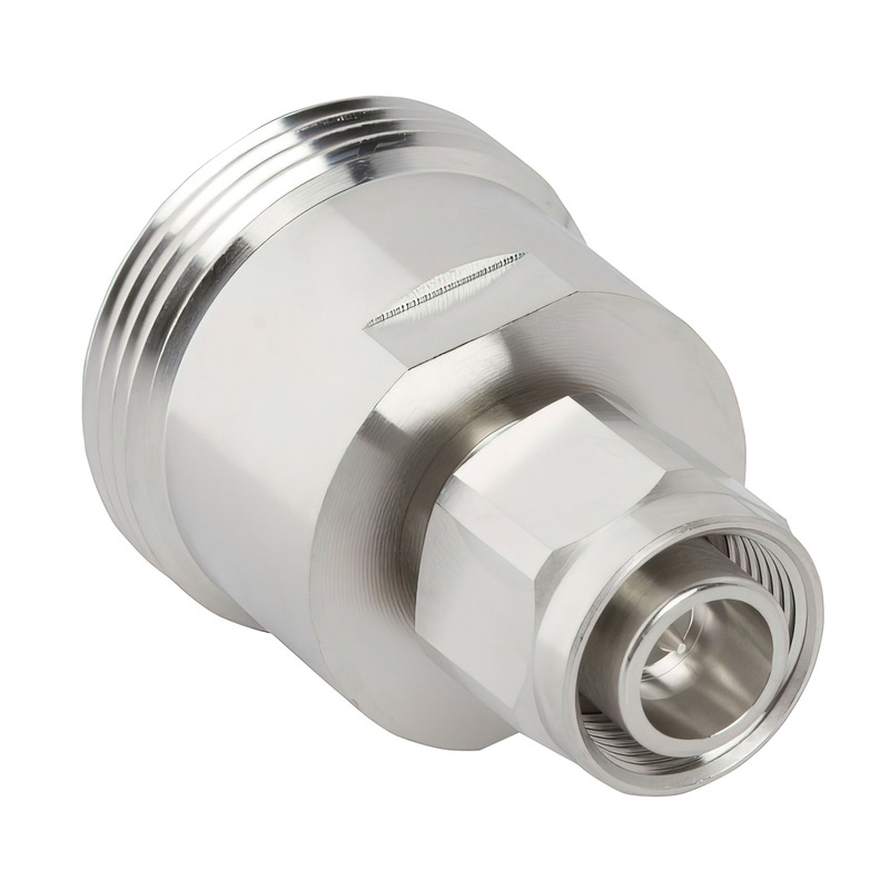 7-16 Jack to 2.2-5 Plug Adapter 50 Ohm Straight 7-16 Jack to 2.2-5 Plug Adapter 50 Ohm Straight