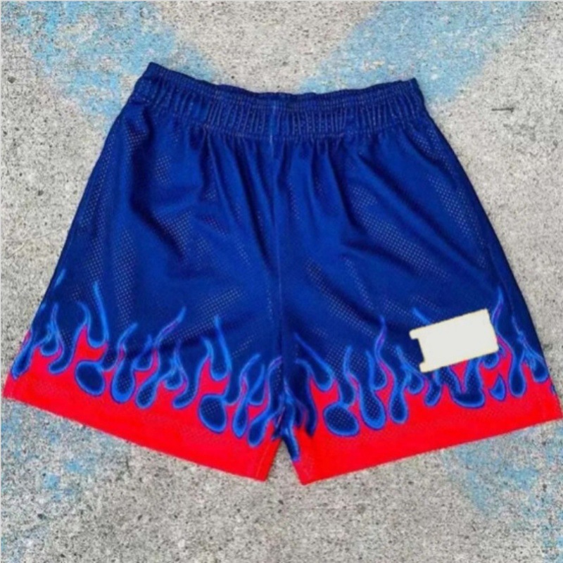 Pantalones deportivos estadounidenses para hombres y mujeres, pantalones de acondicionamiento de verano, pantalones de malla transpirables, sueltos, secos rápidos, pantalones de pareja.