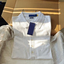 2025春夏新款战马刺绣短袖T恤衫打底运动上衣 女款五粒扣POLO