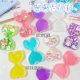 Factory special-shaped hourglass quicksand goo card brick DIY children's toy quicksand goo chuck laser into oil mahjong card brick