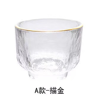 Juego de vino de sake con patrón de martillo japonés, vino de arroz de vidrio para el hogar, vino tibio, copa de sake, jarra de vino caliente, taza de vino pequeña al por mayor