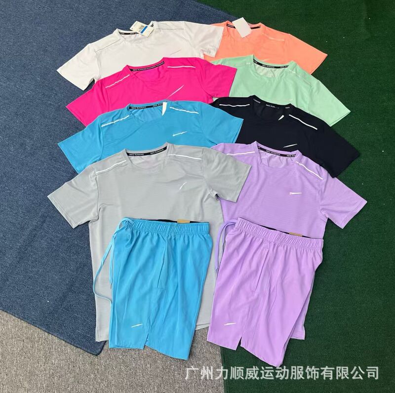 Summer new thin ice silk shorts for men and women, casual sports, loose, quick-drying, breathable, suitable for running, fitness, and training