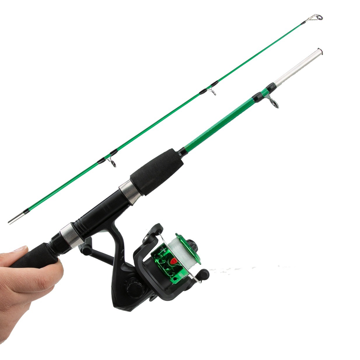 Children's fishing rod fishing gear rod wheel suit fishing rod kids beginner novice portable rod wheel road Asian rod wholesale
