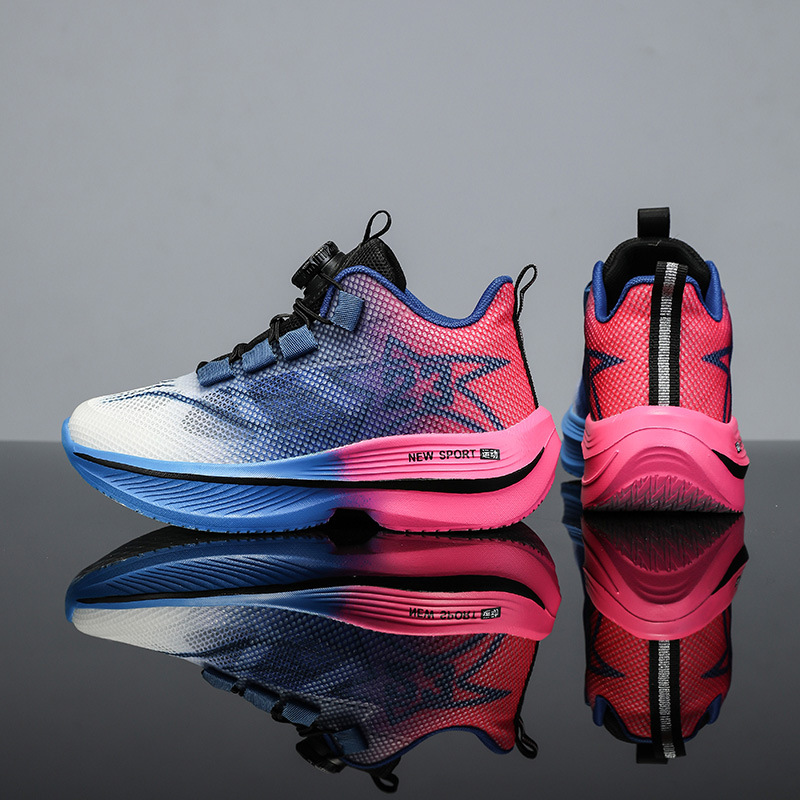 Zapatos deportivos para niños verano 2025 nuevos niños de mediano tamaño para correr zapatos de malla transpirables zapatos de baloncesto zapatos para niños