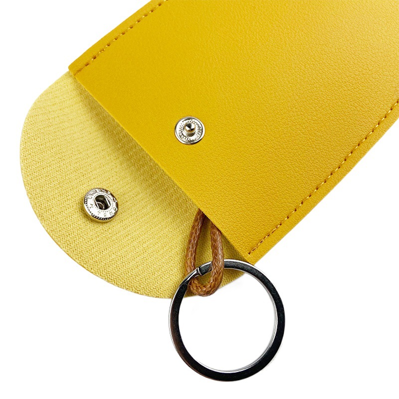 in stock Car Pull-out Key Storage Bag Portable Mini Key Storage Bag PU Leather Key Bag