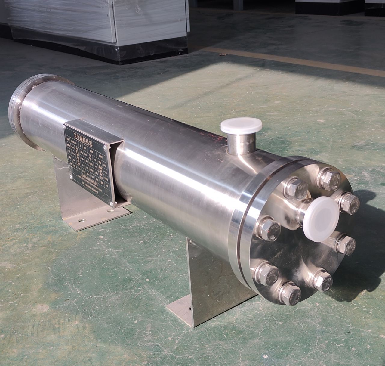 巴氏消毒用管式换热器卫生级换热器双管板换热器纯化水配套无菌水