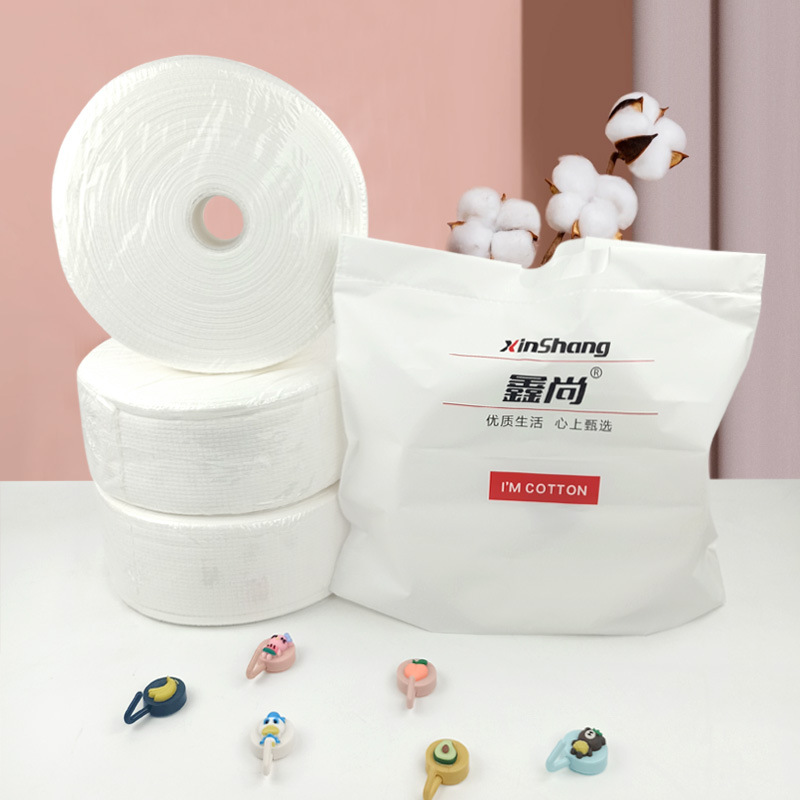 Toalla DE CARA fábrica al por mayor salón de belleza Toalla de cara engrosada Toalla de cara de rollo grande sin pelusa Toalla de cara desechable de algodón