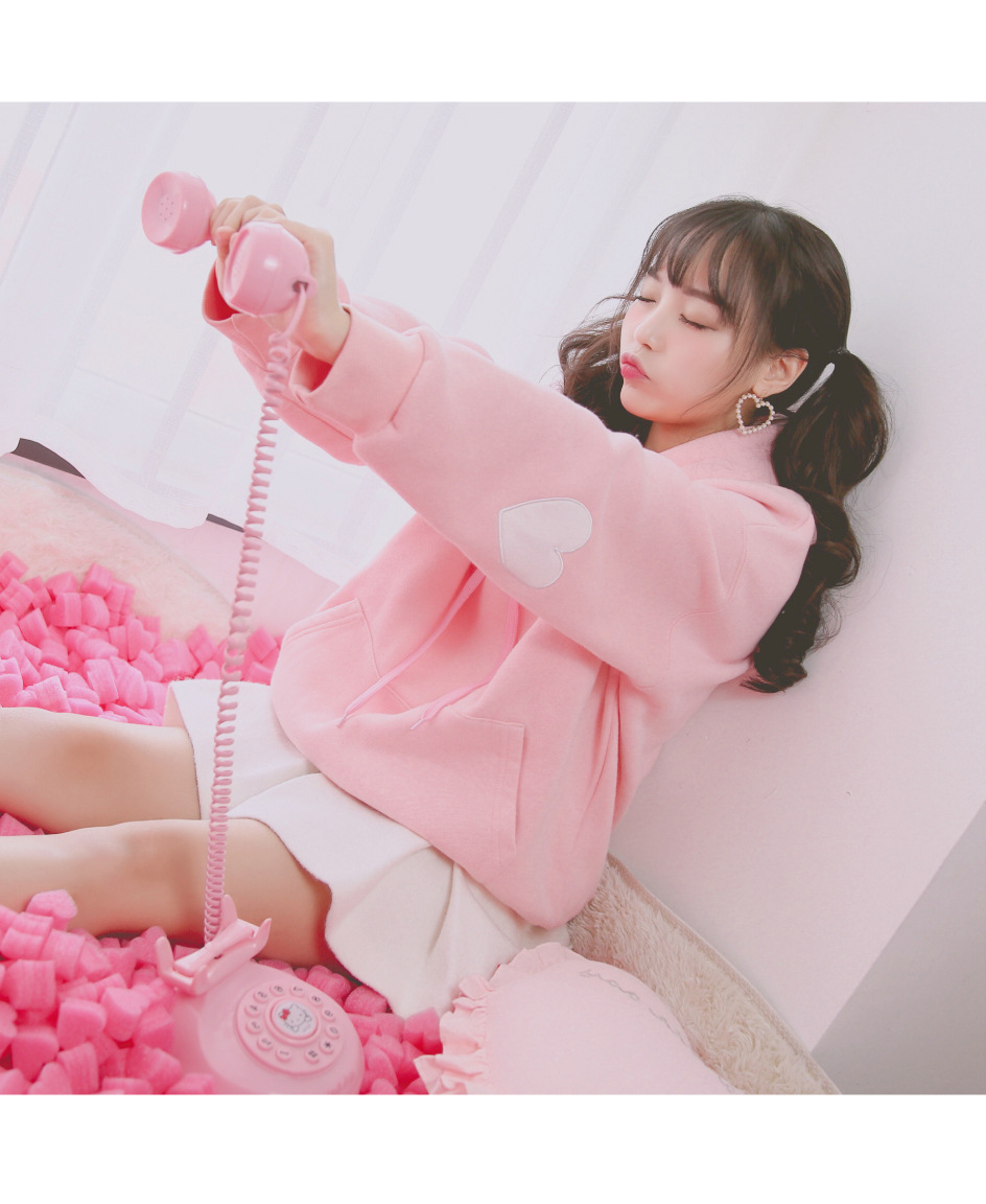 Kawaii Fleece Pullover Front