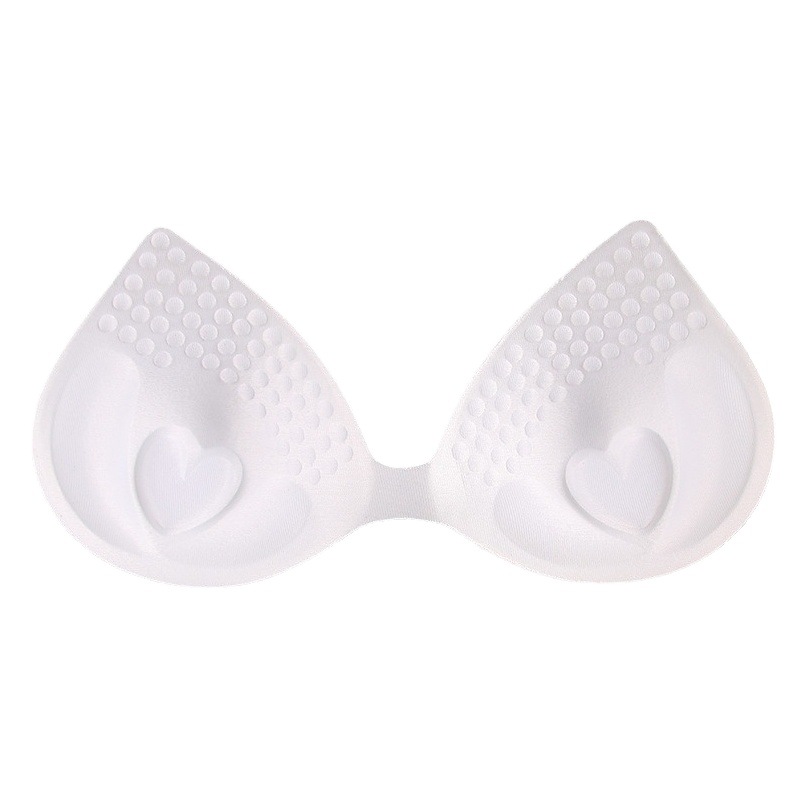 Sujetador de inserción estera esponja engrosada almohadilla de pecho chaleco deportivo almohadilla de pecho en forma de corazón almohadilla de sudor una pieza transfronteriza comercio exterior