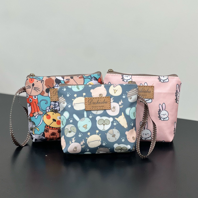 New Korean Style Waterproof Small Coin Purse Power Bank Headphone Card Holder Aunt Towel Bag Makeup Lipstick Bag Storage Bag