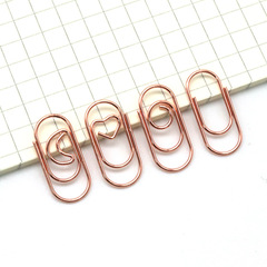 Wholesale Mini Heart Shape Clip Pin Holder Small Size Moon Creative Herringbone Pin Unique Metal Paperclip
