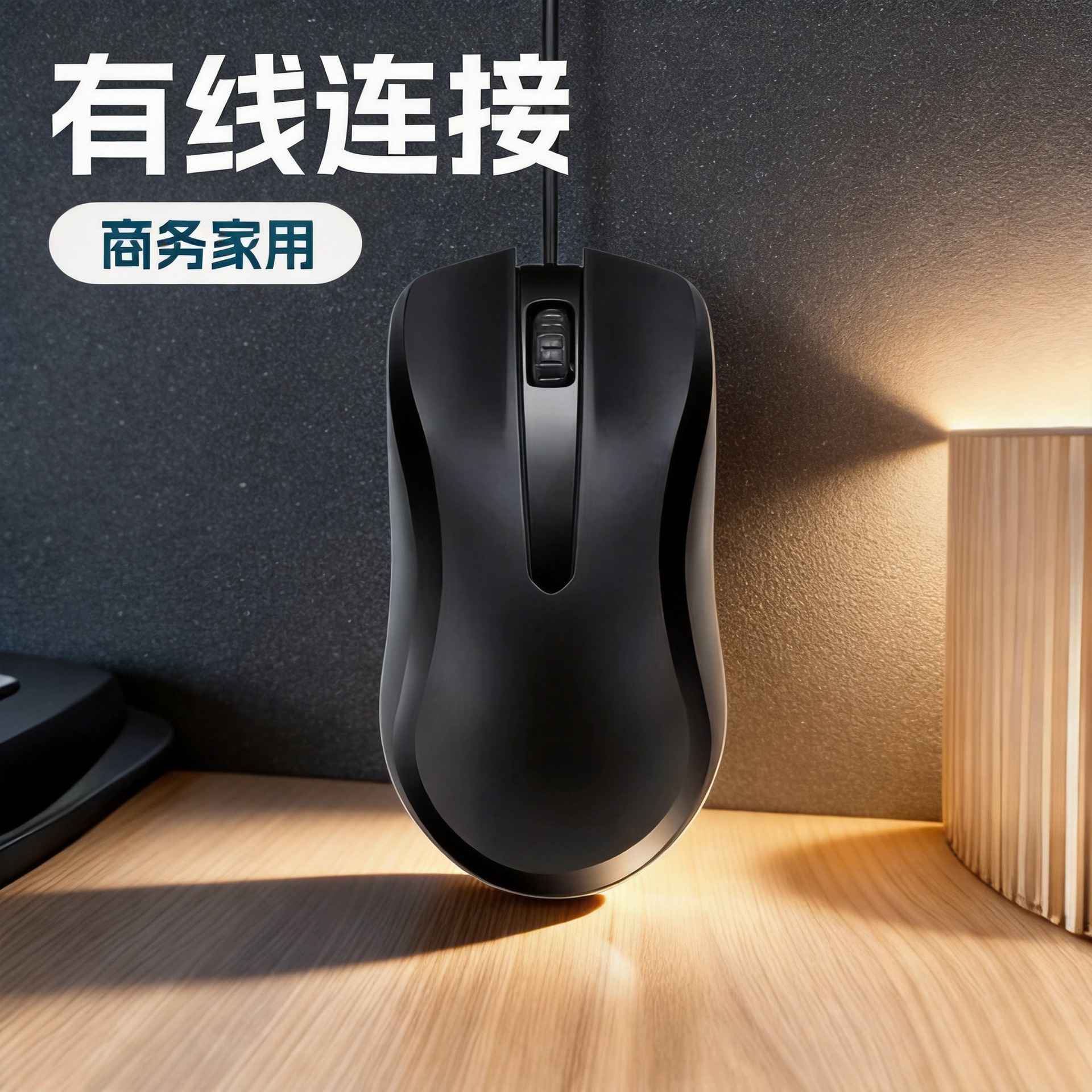 森朗尼M3新款1.8米有线鼠标笔记本电脑办公静音游戏鼠标mouse光电 数码、电脑厂家批发实拍图