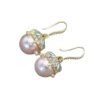 Retro earrings from pearl, 2020 years, french style