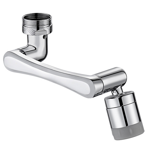 Faucet universal extender bubbler 1080 degree lift anti-splash washing rotary machine extended mechanical arm faucet