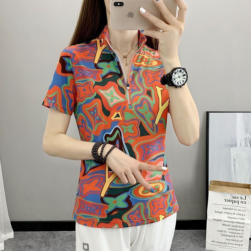Summer camouflage quick dry breathable elastic thin travel T-shirt