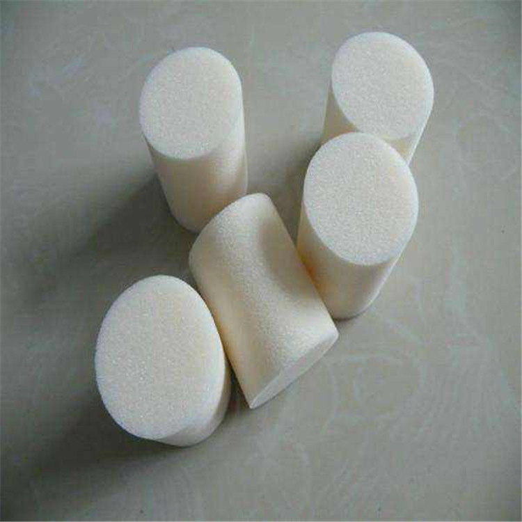 冲型光滑海绵柱子 气动管道清洗圆柱海绵 高密度清洗子弹海绵柱