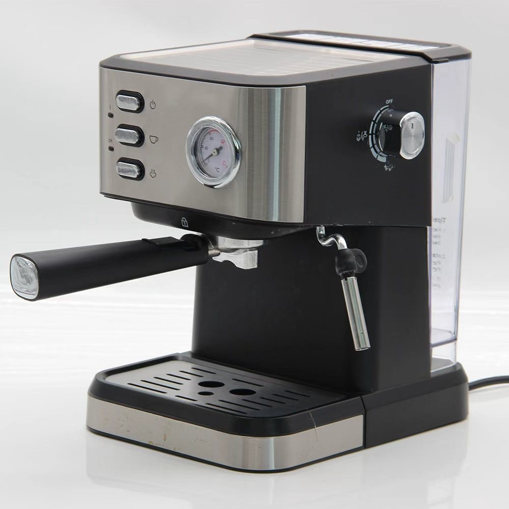Supply of Coffee Machines for Home Use, Small Semi-Automatic Steam Milk Frother, Office Espresso Coffee Beans, Retro Style with Temperature Control