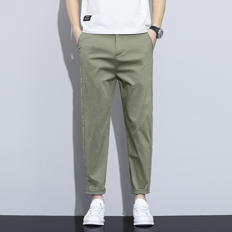 808#批32元休闲 裤小西裤:冰丝直筒休闲裤,四色