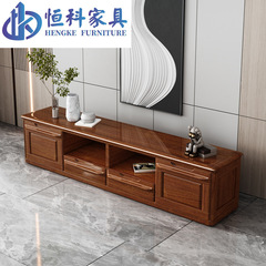 新中式實木電視櫃紅檀木影視櫃輕奢電視櫃簡約現代地櫃廠家直銷