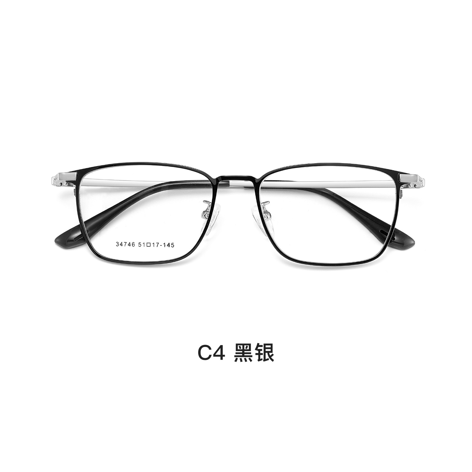 Inglés estilo de negocios hombre estereoscópico marco de gafas aleación vacío IP chapado no desvanecer marco de gafas al por mayor gafas