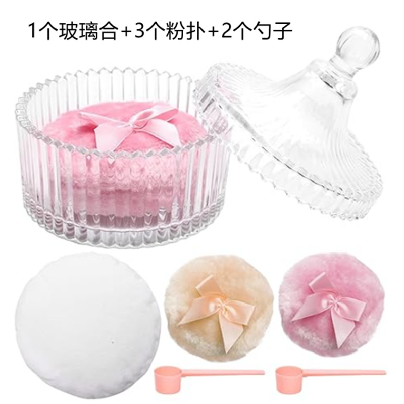 1件起批立绒粉扑爽身粉扑长绒毛海绵散粉密粉饼定妆替换化妆工具