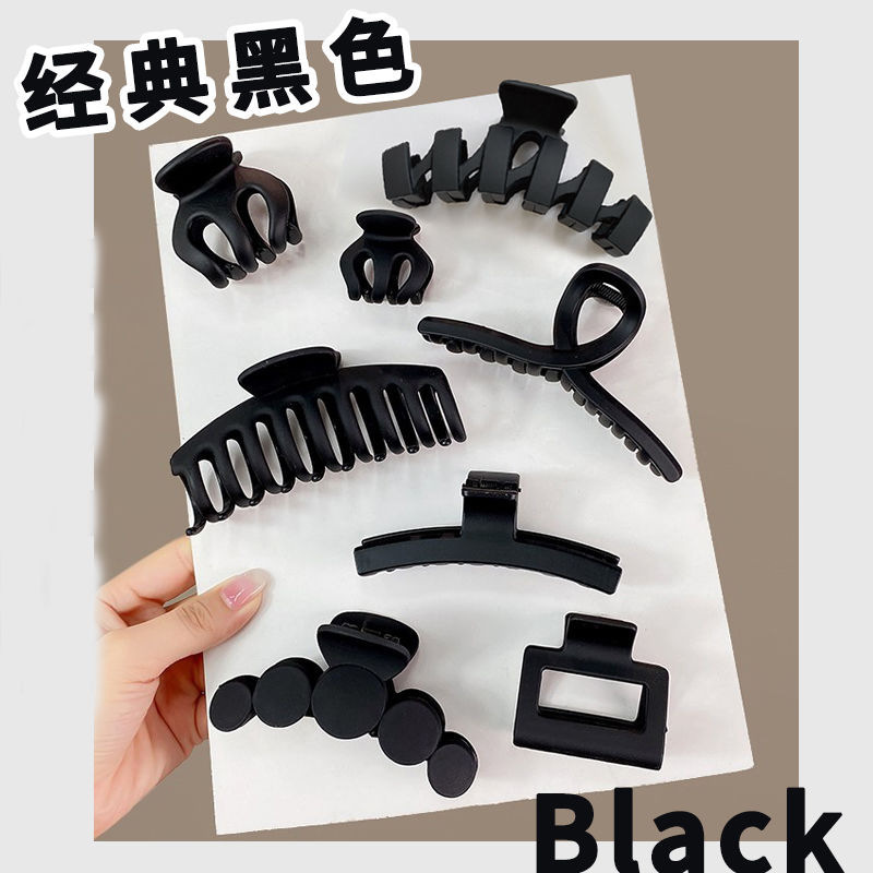跨境爆款克莱因蓝色系抓夹气质发抓盘头发后脑勺发夹洗澡鲨鱼夹女|undefined