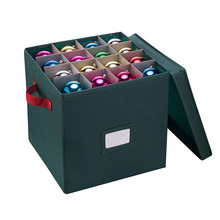 牛津布600D收纳箱圣诞树礼品收纳盒可折叠圣诞球多隔层收纳箱