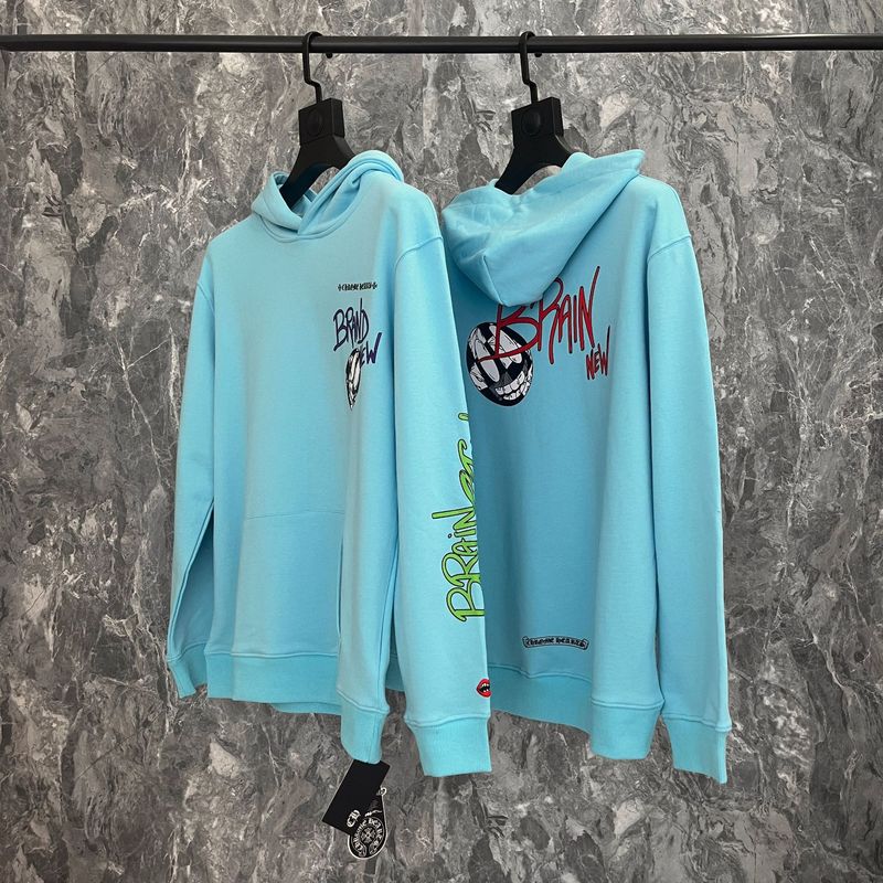 24ss年新款高品质Chrome Hearts 马蹄十字架连帽拉链卫衣工厂批发|undefined