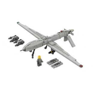 Конструктор MOC-98327: беспилотник Predator 1:35