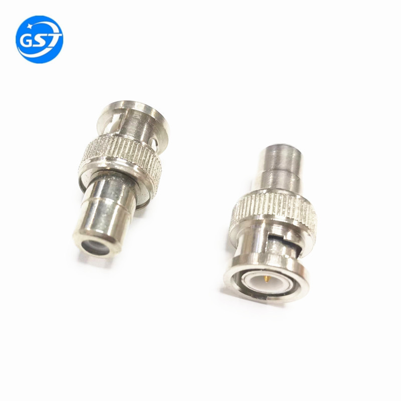 监控配件转接头BNC公转RCA母接头 音视频免焊转换端子