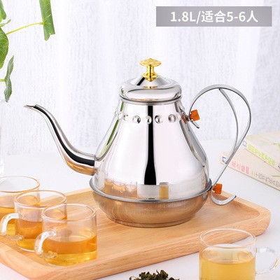 두꺼운 1.8L 비자성 천연 궁전 냄비