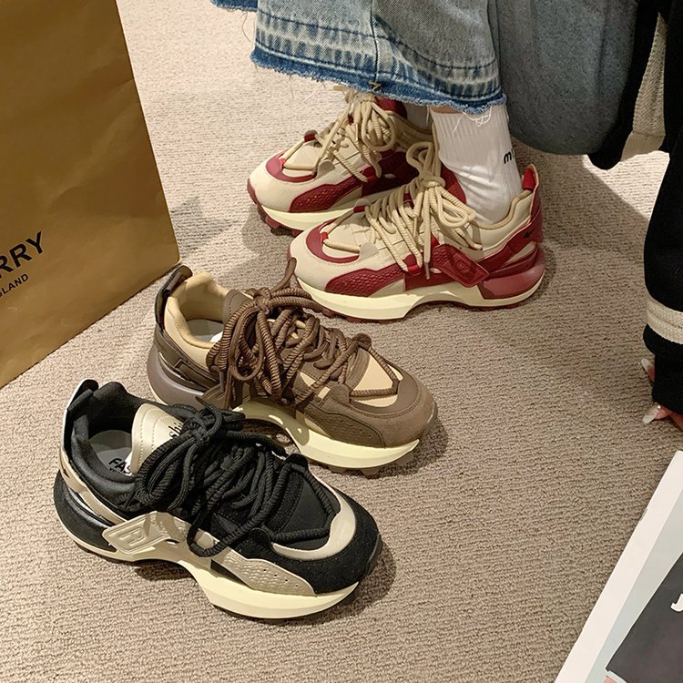 Versatile Women's Dad Running Shoes With Thick Soles And Comfort_voghion.com