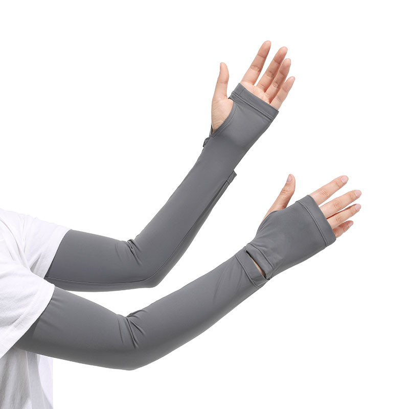 Mangas de hielo de protección solar para hombres y mujeres frías y transpirables para montar al aire libre anti-ultravioleta protector solar hielo de nylon manga fría