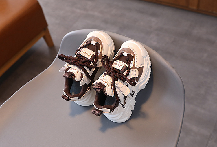 Robuste Leder Sneaker Für Kinder Mit Rutschfester Laufsohle_voghion.com