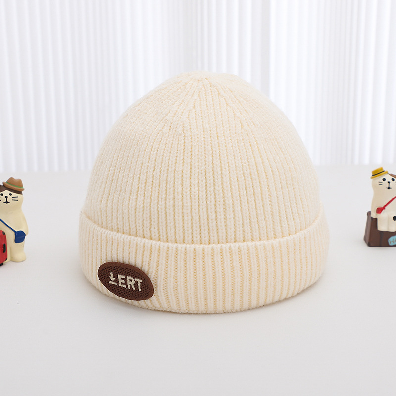 Sombrero para bebés otoño y invierno caliente a prueba de viento sombrero de lana de punto recién nacido pequeño mes bebé lindo super lindo gorra