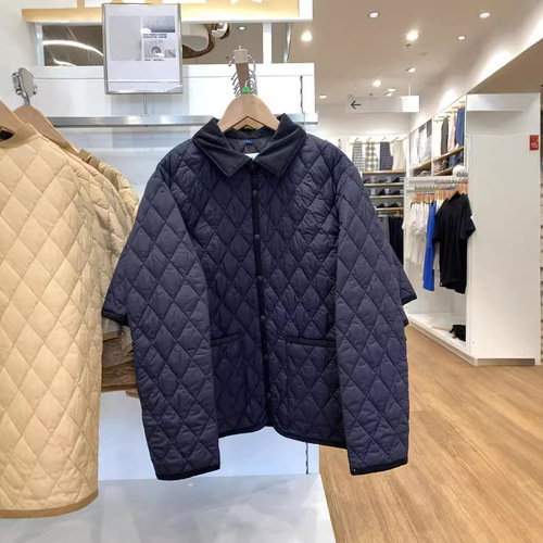 Japanese single children's clothing boys and girls quilted shirt-style jacket cotton winter coat jacket 471392